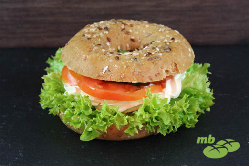 Mehrkornbagel mit Frischkäse - meinbroetchen - Casual Business Food ... Mehrkornbagel mit Frischkäse - meinbroetchen - Casual Business Food ...