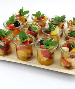 12er Obstsalat Platte in Schälchen