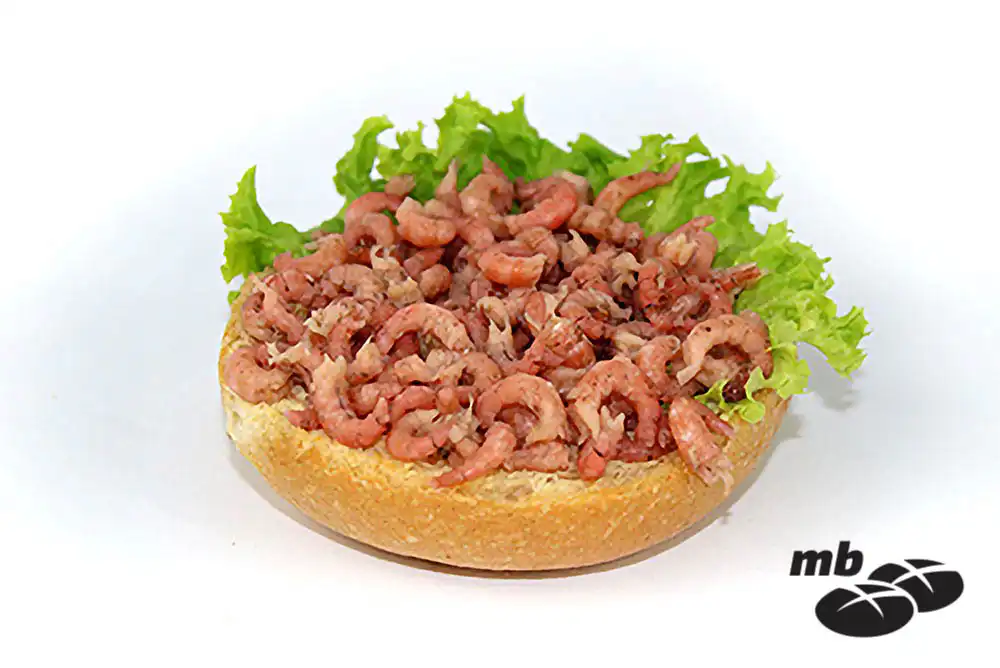 Brötchen mit Nordseekrabben