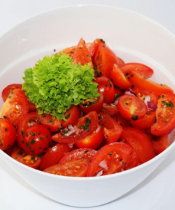 Tomaten-Zwiebel-Salat vegan